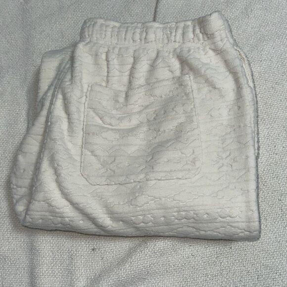 Lands End Aztec cream elastic waist pajama bottoms | Sz L - Picture 3 of 5